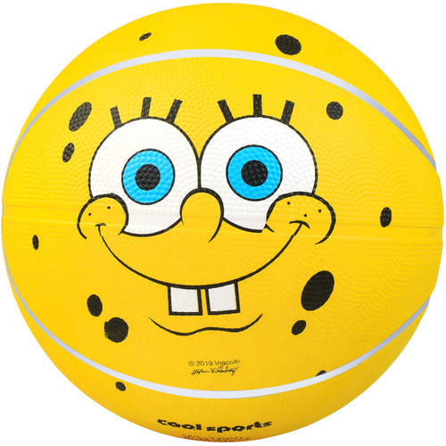 SpongeBob SquarePants Basketball Kindergarten Children's Leather Racket Shooting Ball Physical Exercise Game Cartoon No. 3-5