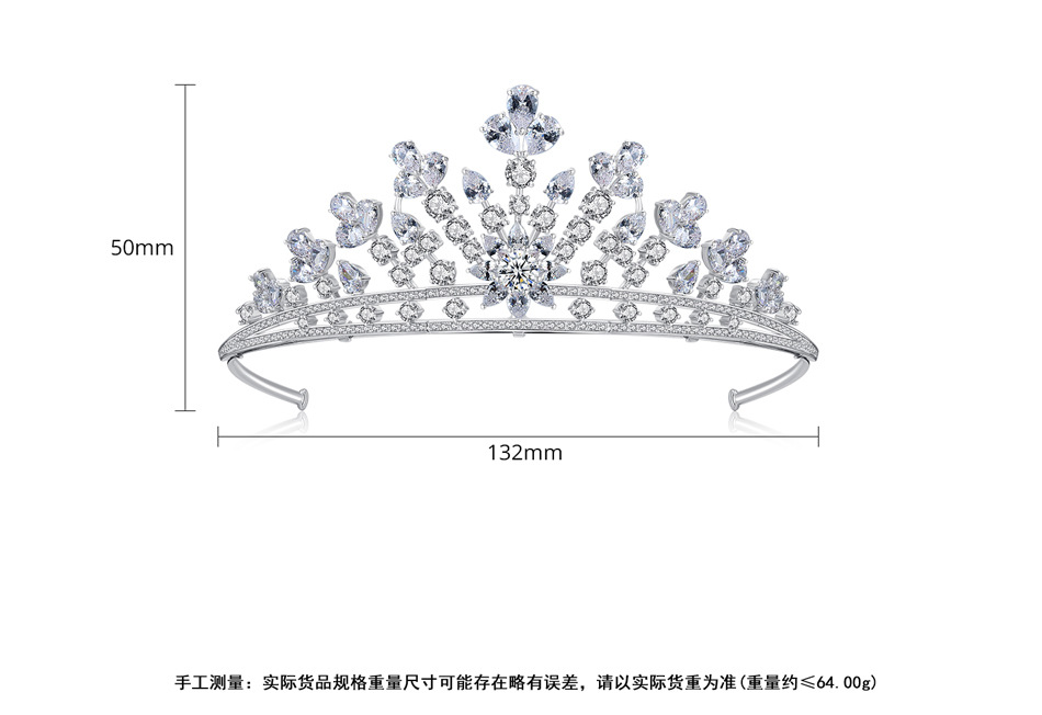 Korean Fashion Banquet Bride Crown Headband  Wholesale display picture 5