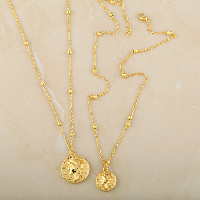 simple coin pendant necklace