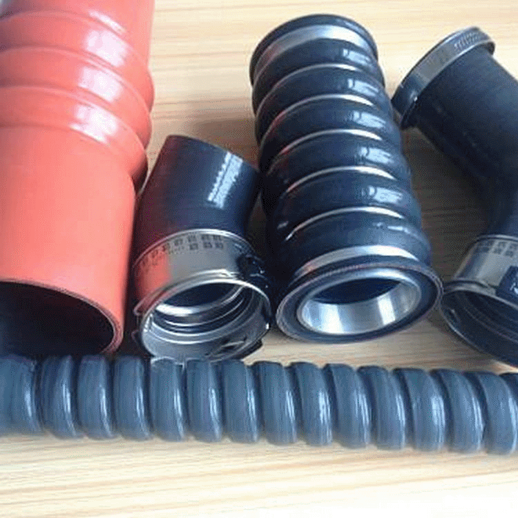 厂家供应汽车夹线夹布硅胶管 异性变径汽车硅胶弯管量大从优