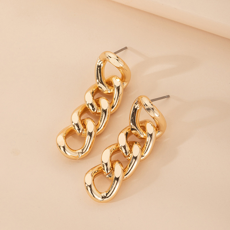 Simple Tassel Chain Earrings display picture 1