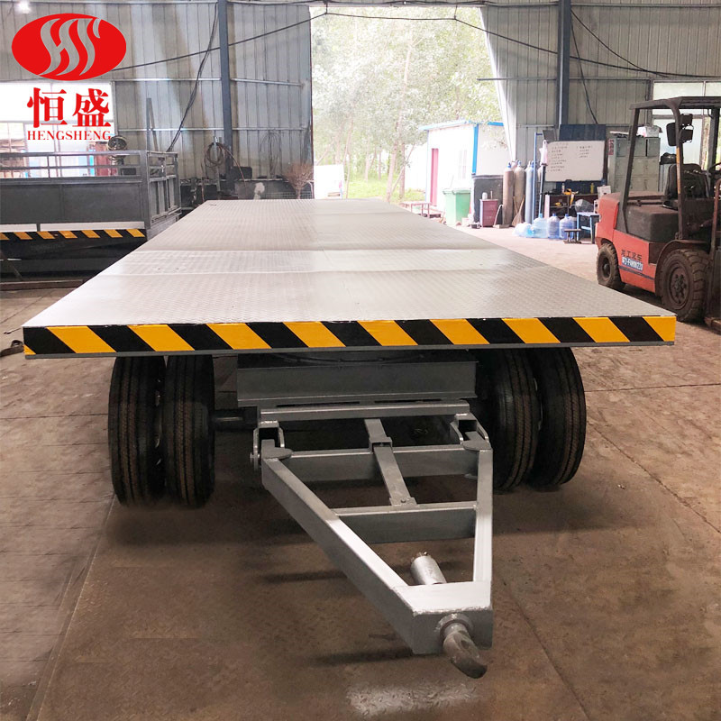 牵引平板车农用平板拖车钢材转运平板车厂区车间转运车挂车平板车