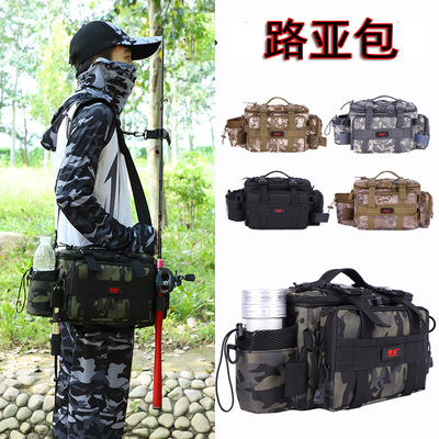 单双肩 路亚包 户外战术背包 斜跨腰包胸包 假饵亮片收纳包