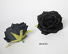 Simulation flowers black rose head flower 7 heads, fake flowers 9 heads silk flower bouquet decorative wedding home ornaments