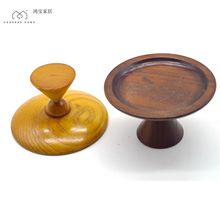 日本专供祭祀木杯托 家居桌面摆件/实木圆形底座 水曲柳底座