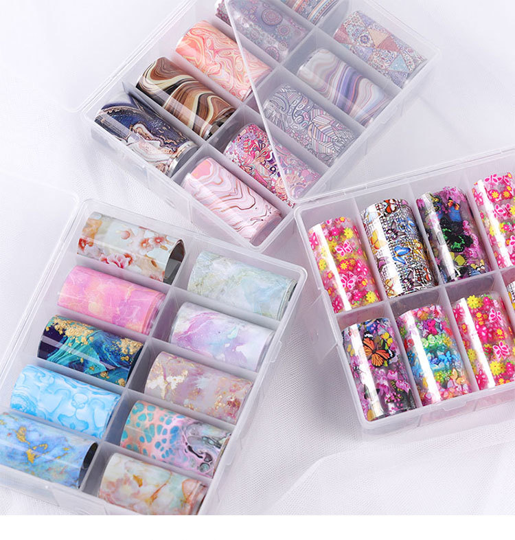 Fashion Starry Sky Paper Nail Decoration Accessories 1 Set Nail Supplies display picture 9