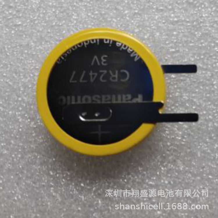 CR2477纽扣电池3v立式卧式焊脚电饭煲用脚距10MM