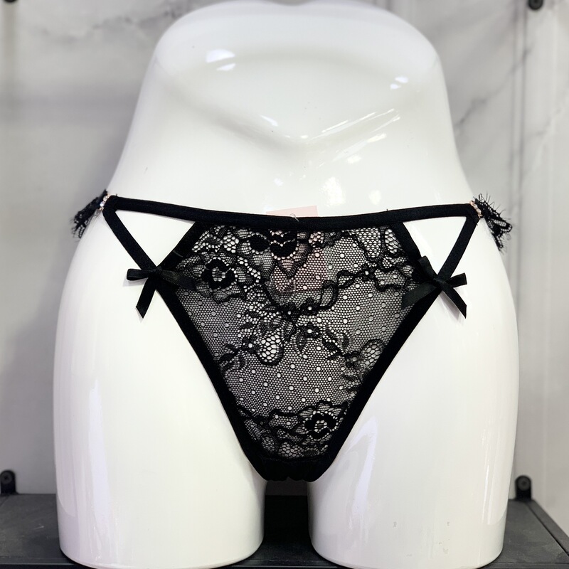 Luo Lisha New Hollow Lace Women's Underwear Sexy Fashion Lace T Pants with Lace Panties Briefs