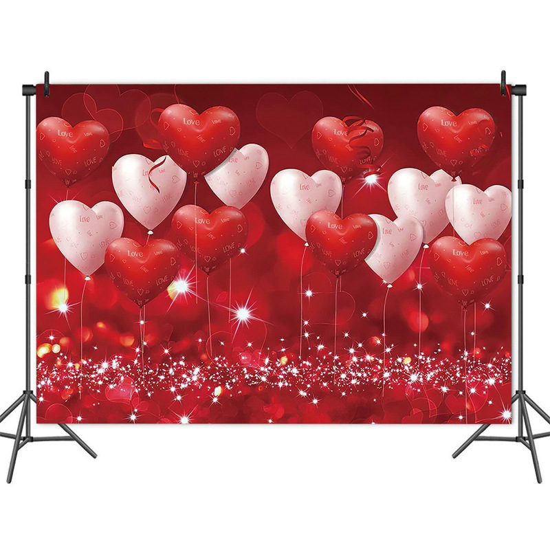 Factory Direct sales foreign trade new Valentine's Day photography background cloth flash red love wedding party 5x3ft Factory Direct sales foreign trade new Valentine's Day photography background cloth flash red love wedding party 5x3ft