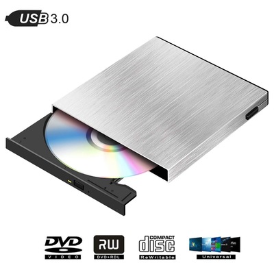 USB3.0铝挤外置光驱CD/DVD刻录机移动光盘驱动器笔记本电脑台式机|ru
