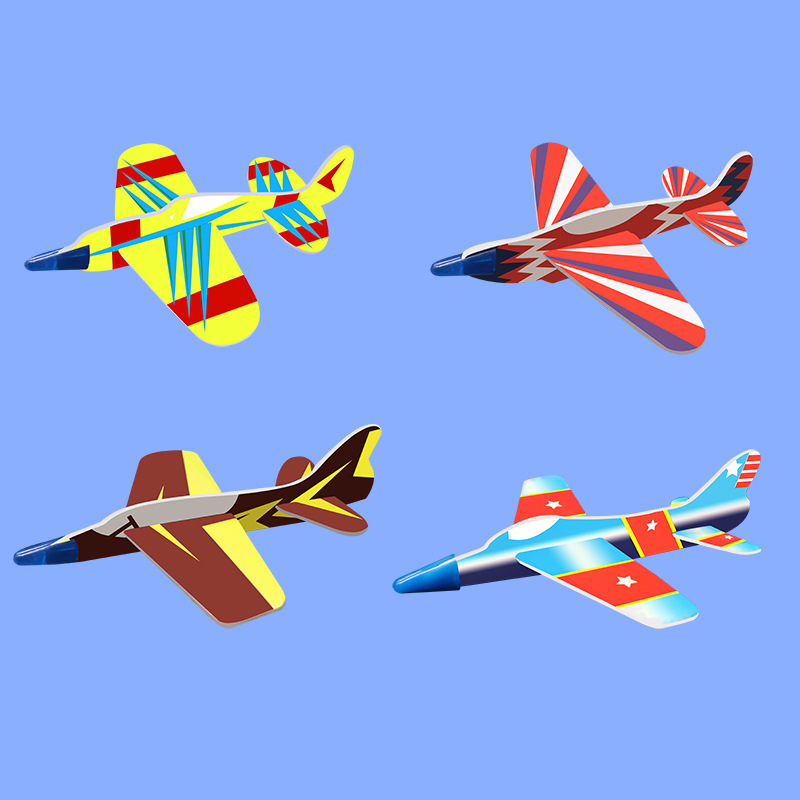 outdoors activity children Mini foam Paper Airplane Trumpeter Glider Toys Model gift factory Direct selling