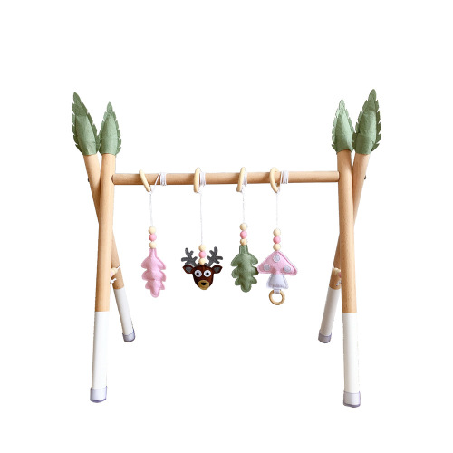 INS Decor Nordic Style Wooden Fitness Toy for Newborn Baby, Infant Fitness Frame, Children's Toy