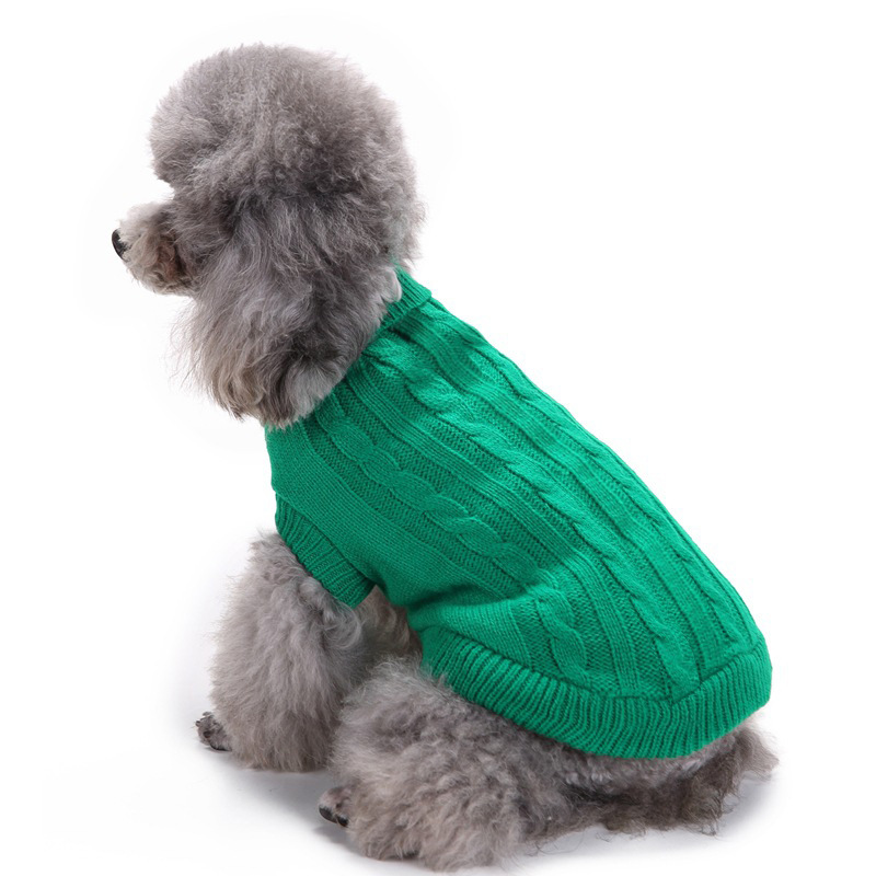 British Style Acrylic Solid Color Pet Clothing display picture 2