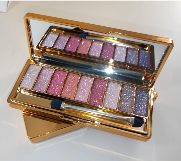 100g Weight Eye Shadow Type Of Cosmetics Plastic Material Cute Solid Color Plastic Eye Shadow