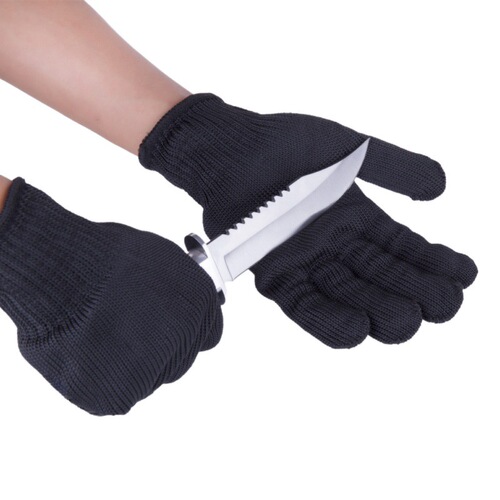 Anti-cut gloves, one steel wire level 4, anti-cut, wear-resistant, slaughtering, gardening, security, arrest, labor protection protective gloves