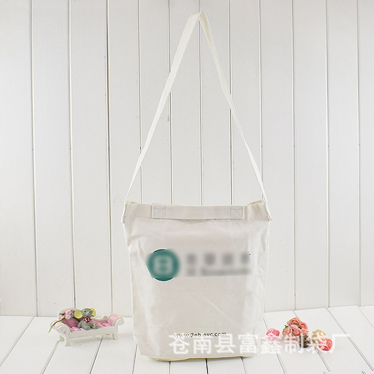 棉布广告袋帆布购物袋单肩背棉布收纳袋批发宣传礼品帆布袋