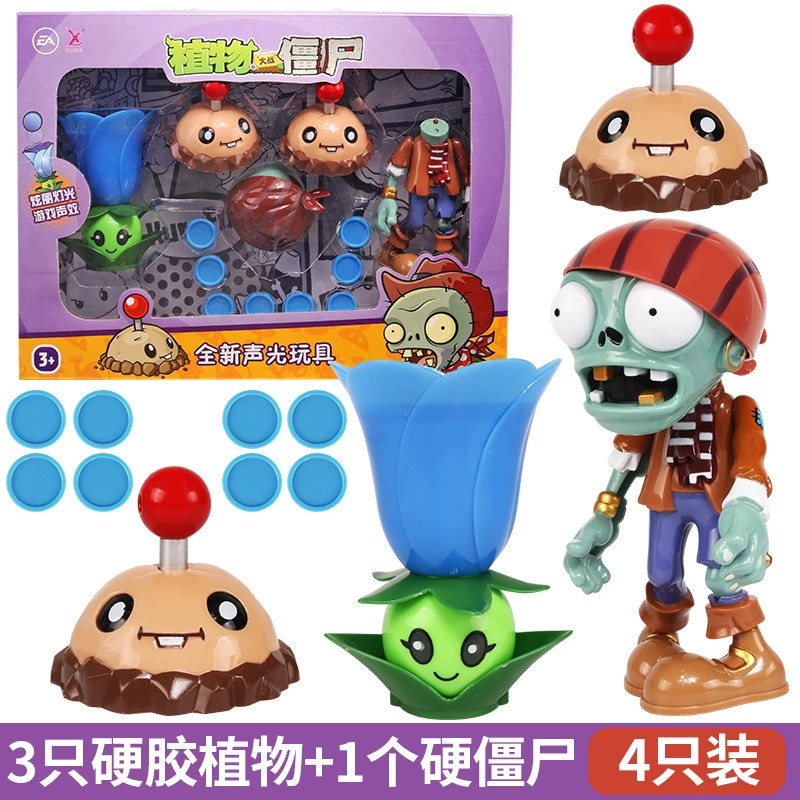 Оригинальная игра Plants vs. Zombies, реалистичная игрушка, набор со световой музыкой