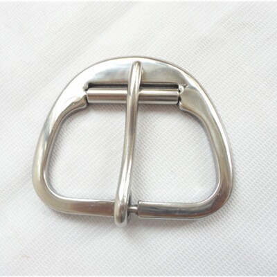 不锈钢扣马鞍配件带针大D扣 带滚筒皮带扣 厂家供应|ms