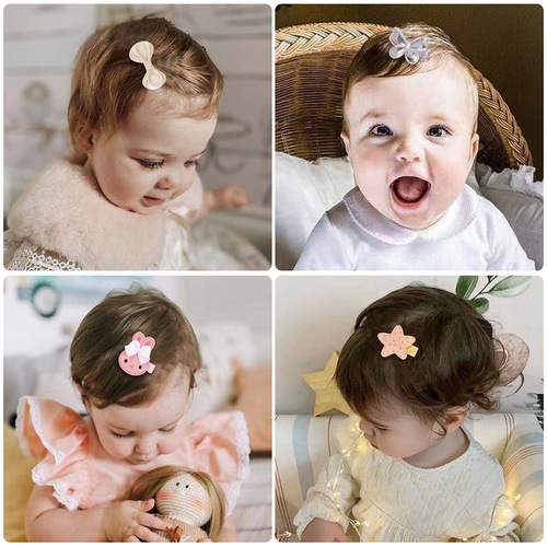 21208 Children's Hair Clip Set Flower Bow Side Clip Hair Accessory Sweet Cross-border Glitter Sequin Hair Clip