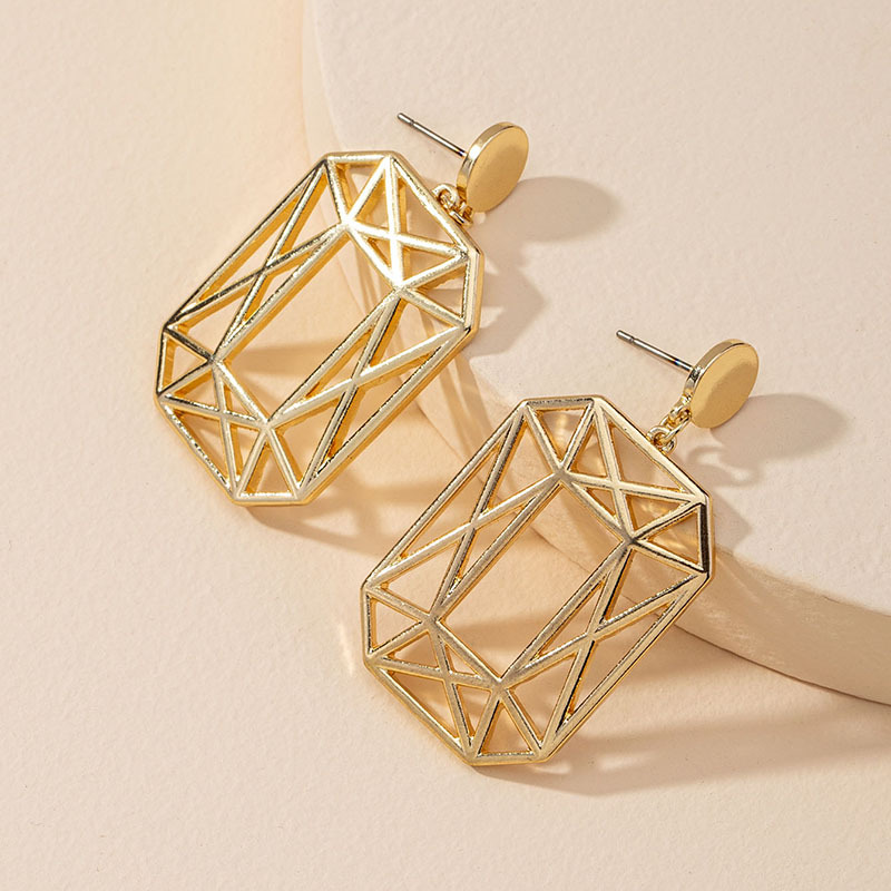 Hot Selling  Fashion Metal Geometric Earrings Wholesale display picture 4