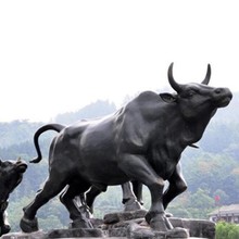 广场大型华尔街牛雕塑拓荒牛厂家制作各种造型铜雕牛摆件