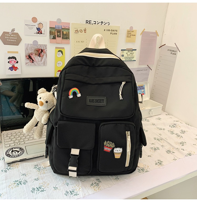 Fashion Spring New Cute Badge Backpack display picture 8