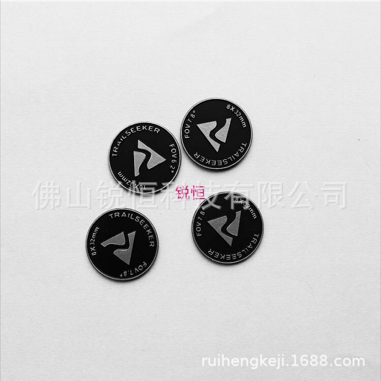 定制金属铝牌装饰片CD纹定做标牌机器设备高光牌按钮太阳纹
