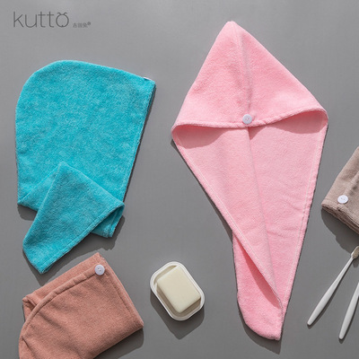 厂家吸水柔软超细纤维女生洗头干发帽浴帽速干干发巾礼品可绣LOGO