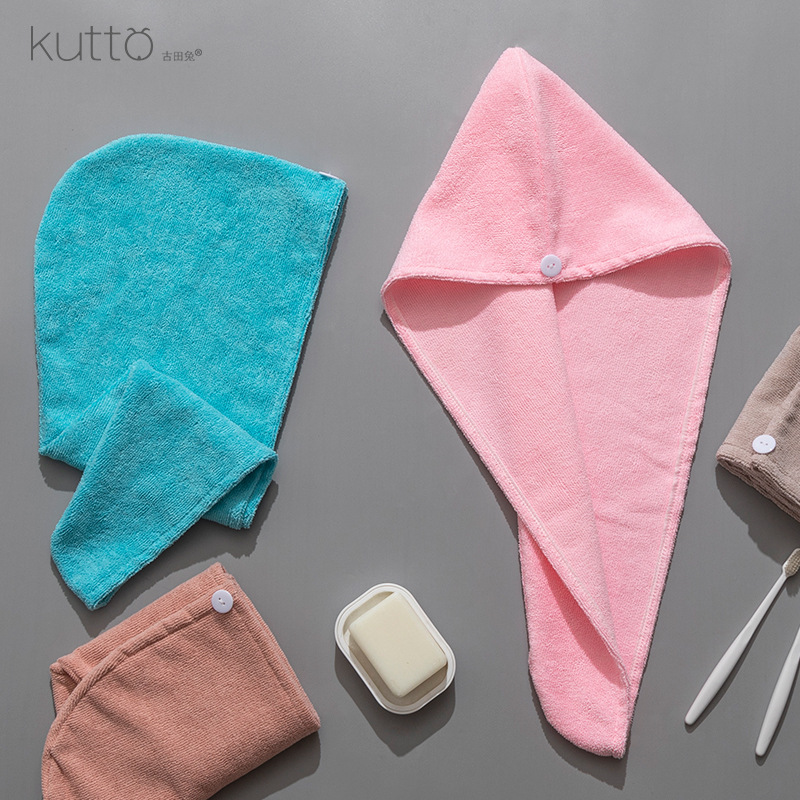 厂家吸水柔软超细纤维女生洗头干发帽浴帽速干干发巾礼品可绣LOGO