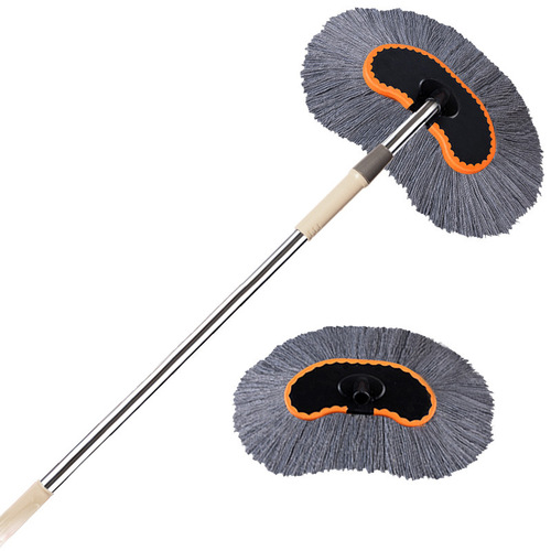 Long handle car wash brush truck mop long handle telescopic car wiping tool multifunctional soft bristle brush car wax brush