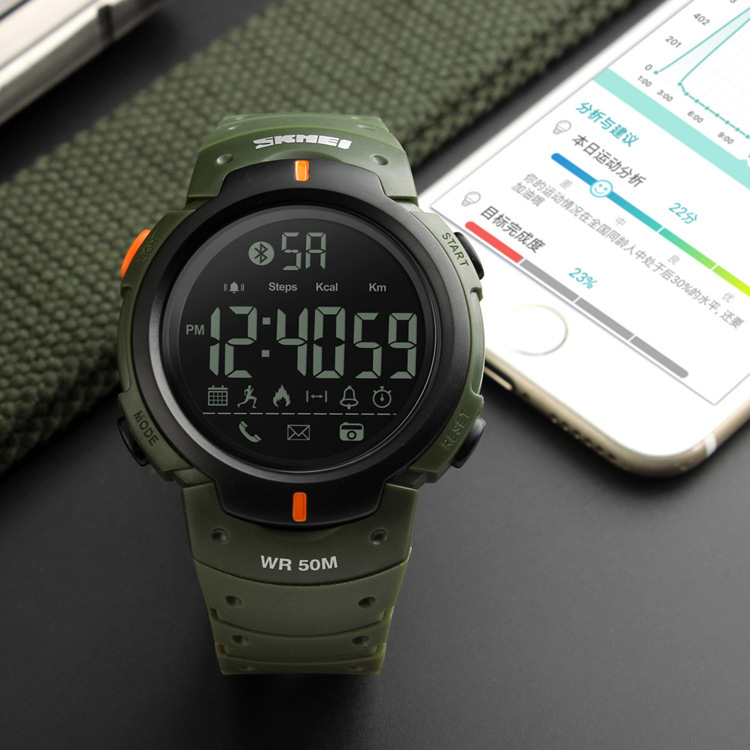 SKMEI 1301 soporte multifunción IOS Android al aire libre Bluetooth reloj inteligente para hombres