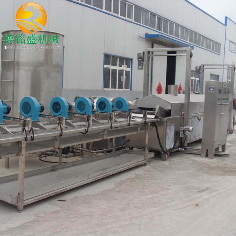 安徽宿州炸馓子机器厂家 全自动馓子油炸生产线 4000型茶馓油炸机