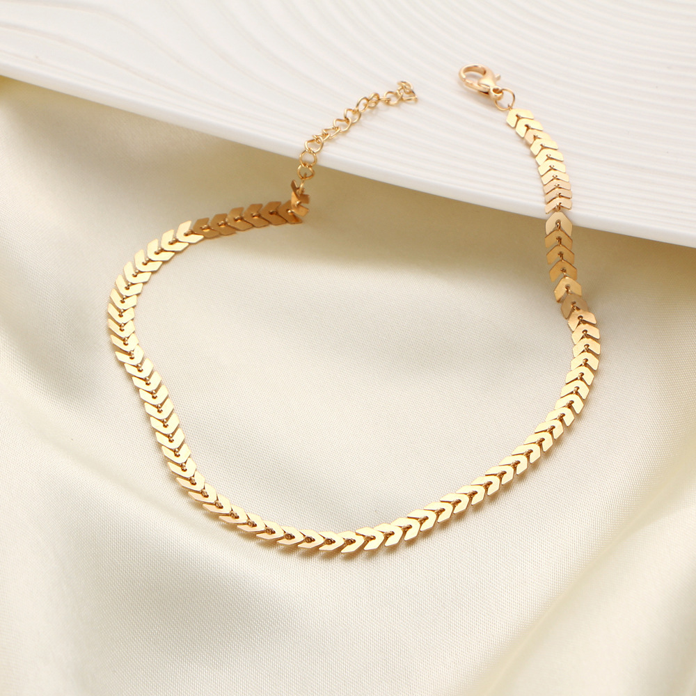 new arrow neck chain creative retro simple alloy metal necklace wholesale nihaojewelry