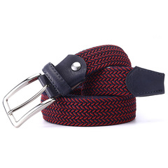 Men's Elastic Belt with Zipper and Button for Men, Fashion Pants Belt, Canvas Woven Belt, One-Time Shipping