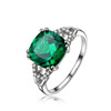 Retro square tourmaline ring, British style, 2 carat, wholesale