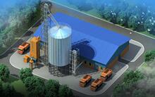 镀锌板饲料塔 鸡场猪舍储料罐钢板仓自动料线钢板仓 散装饲料罐