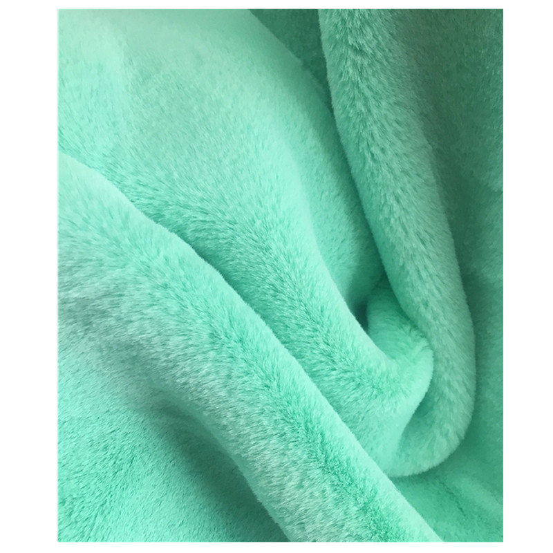 Inventario al por mayor piel de conejo imitación chaleco tela de ropa bola de piel tela de conejo 10mm piel de conejo imitación