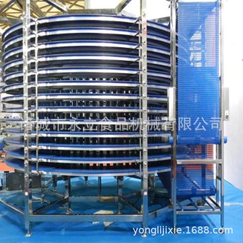 加工定制双螺旋速冻机 海参速冻柜 产品大 能耗低  速冻流水线