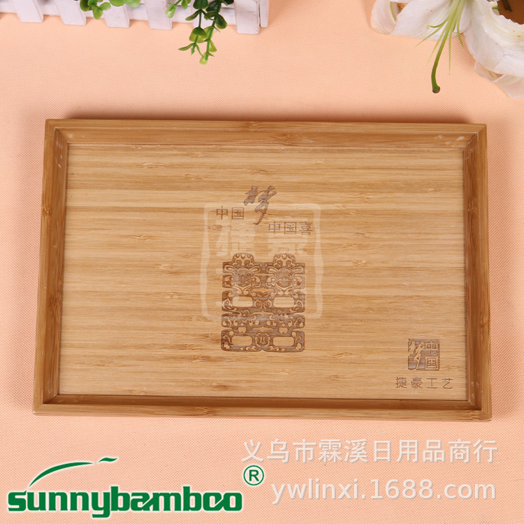 杂货木质复古做旧方形托盘创意家居水果托盘酒店实木托盘详情图2