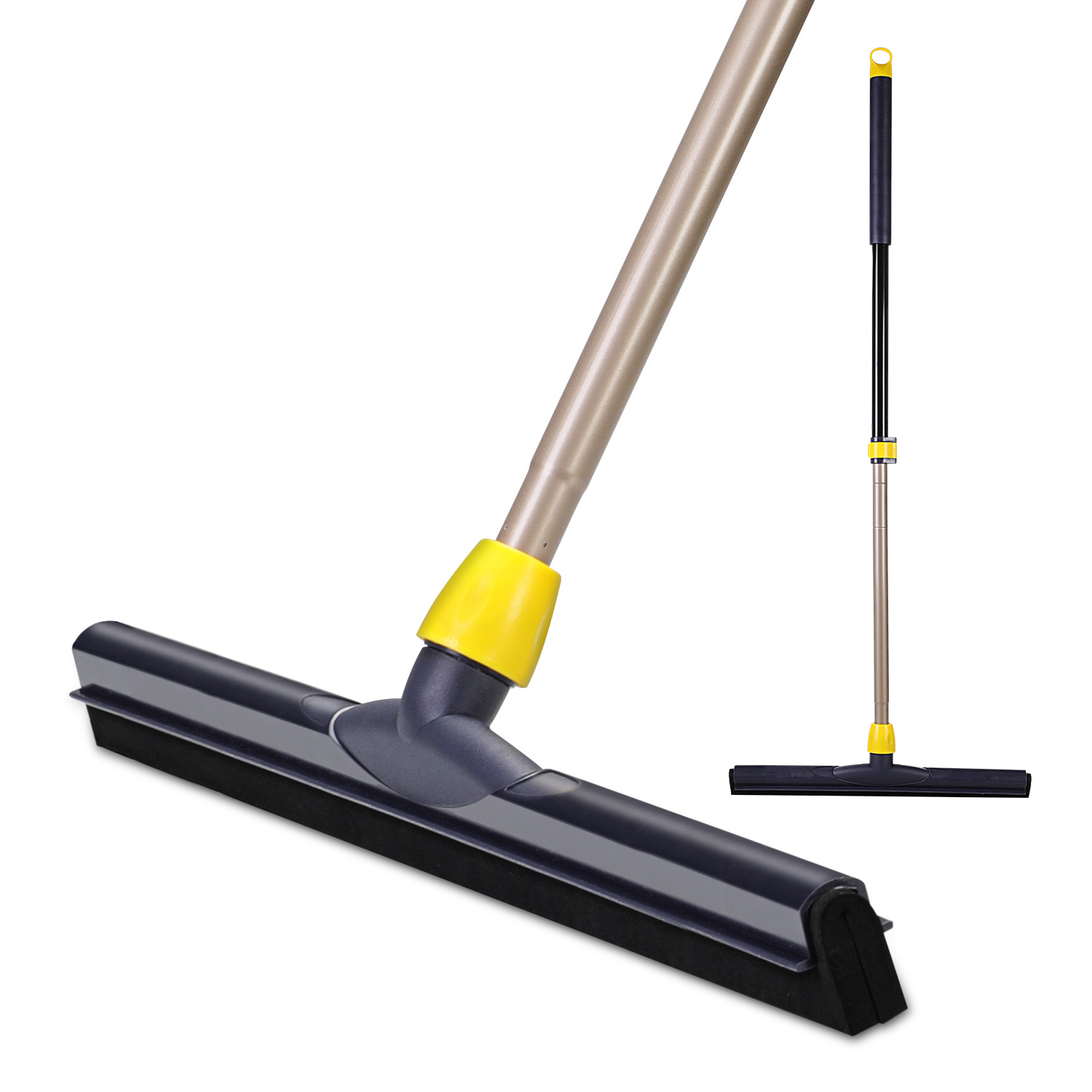 Heavy Duty Floor Squeegee Scrubber 54in Extenable handle Household