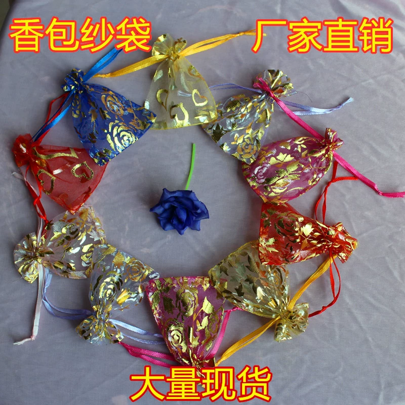 Праздничные принадлежности оптовая продажа с фабрики 7*9 золочение персик сердце конфеты мешок марля мешок саше подарок мешок Завод прямых продаж