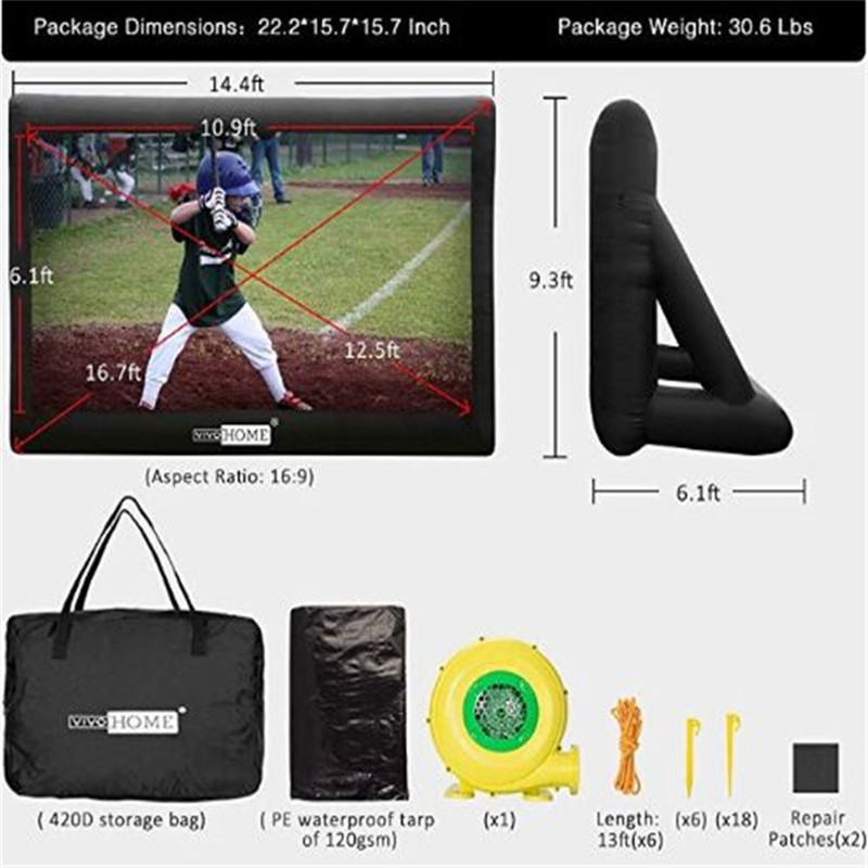 厂家定制户外充气电影屏幕 批发移动广告宣传高清背景墙