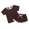 Solid top, shorts, multicoloured set for early age, Amazon