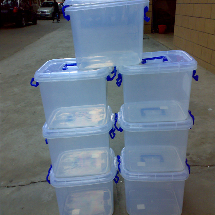 广西 贵州塑料半透明整理箱 带轮提手储物箱665*489*400收纳胶箱