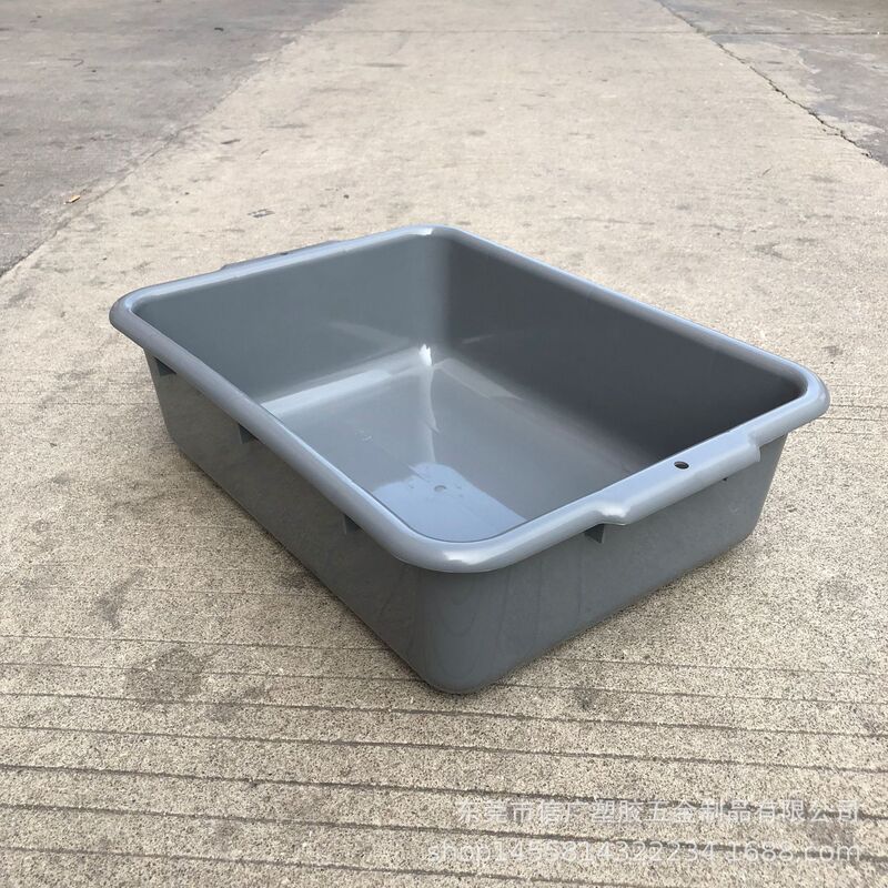 Factory direct gray white plastic security tray airport luggage inspection special Basin PE nesting square tray