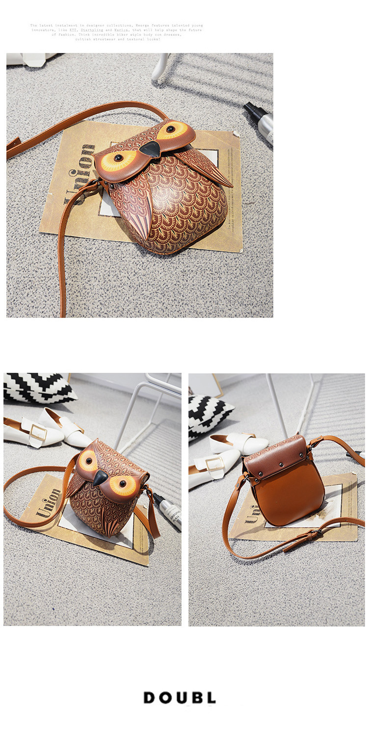 Borsa a tracolla gufo cartoon elegante donna borsa a spalla_voghion.com