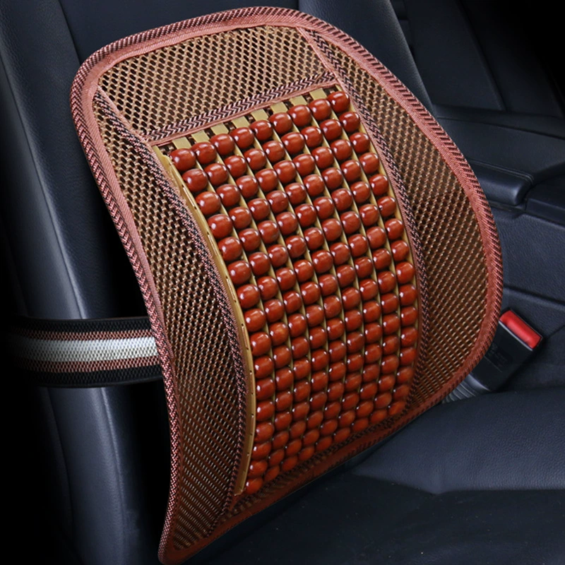 Летние принадлежности деревянные бусины универсальная поясничная опора деревянные бусины поясничная опора девять рядов деревянных бусин поясничная опора летняя поясничная опора [чисто желтый]