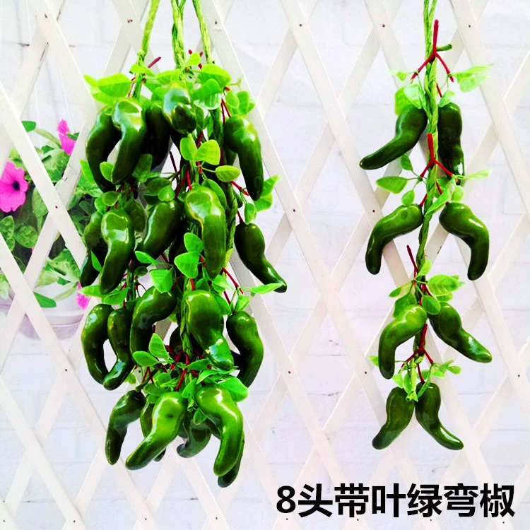 Vegetable model pendant fruit and vegetable window fake vegetable corn chili pepper, garlic decoration farmhouse fake fake