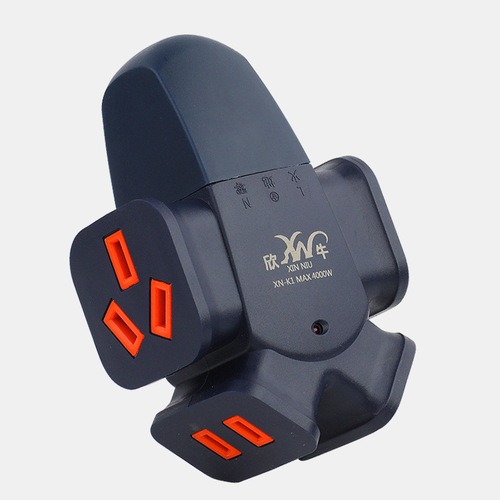 High-power floor mop socket wireless construction site 16A pure copper mop board anti-fall plug row without wire engineering large-character plug