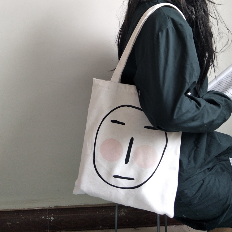 Nuevo bolso de lona fotosensible cambiante del color de las mujeres hombro portátil japonés y coreano lindo artístico fresco japonés ins bolsa de lona